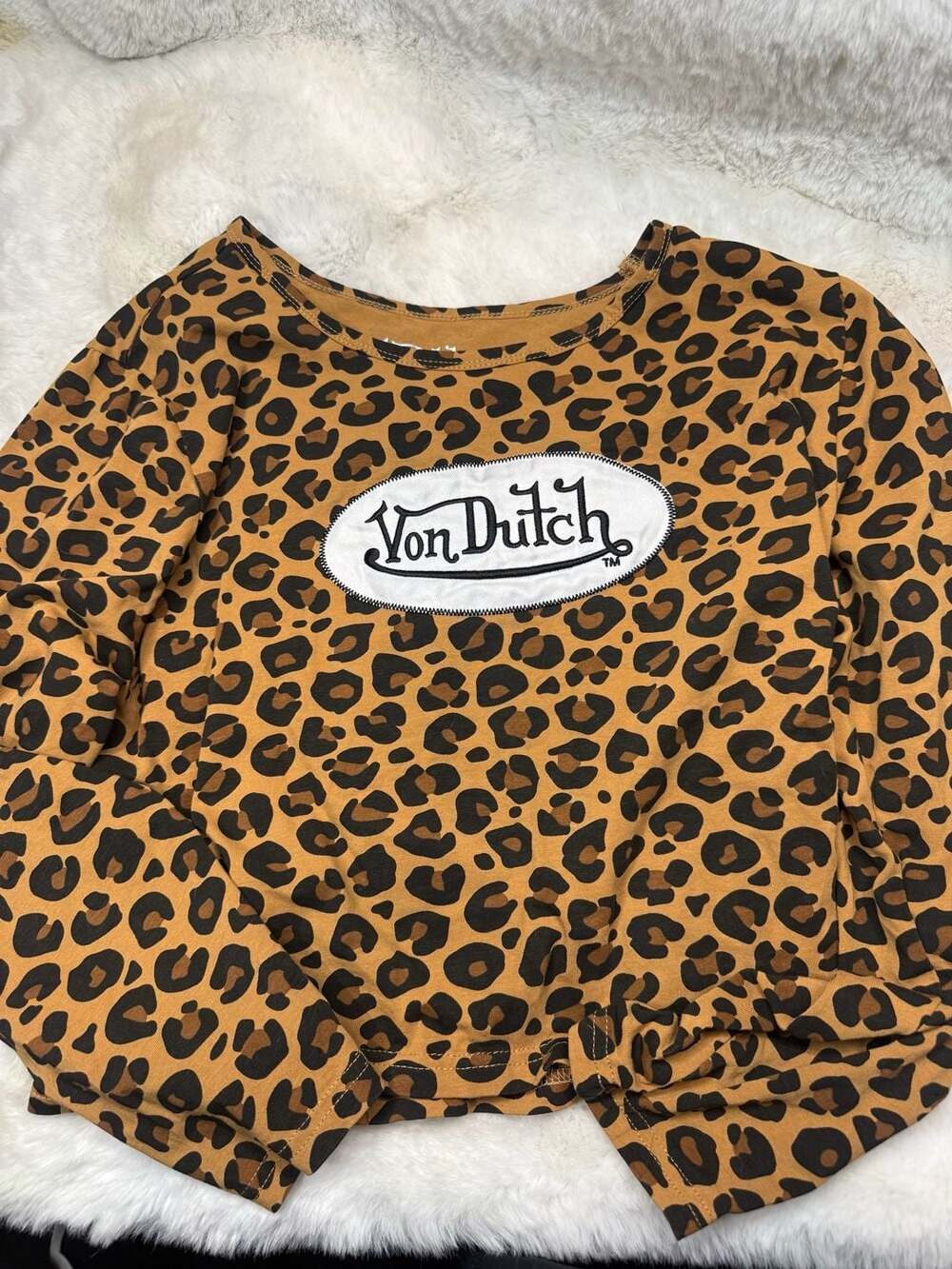 Von Dutch XL Mini Rodini Girls Leopard Print T-Shirt